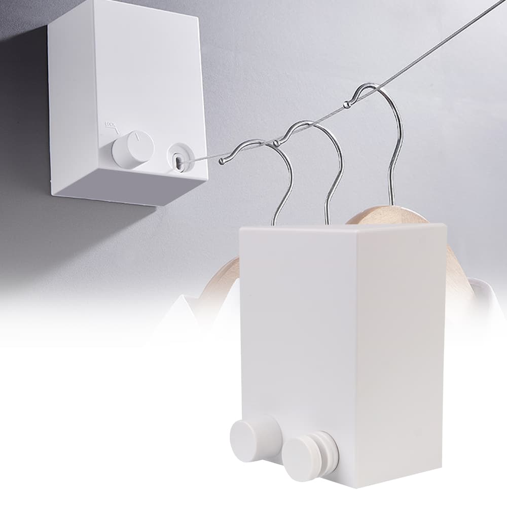 Corde à linge suspendue au mur Télescopique en Fil d'Acier Inoxydable