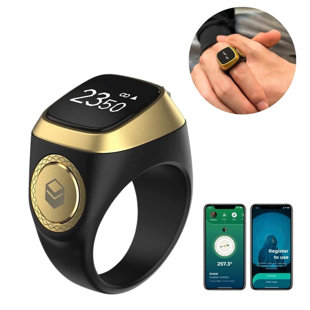 خاتم التسبيح الالكتروني الذكي IQIBLA يساعدك على التسبيح والتذكر بطريقة عملية وبسيطة -Zikr Ring Tasbih Counter