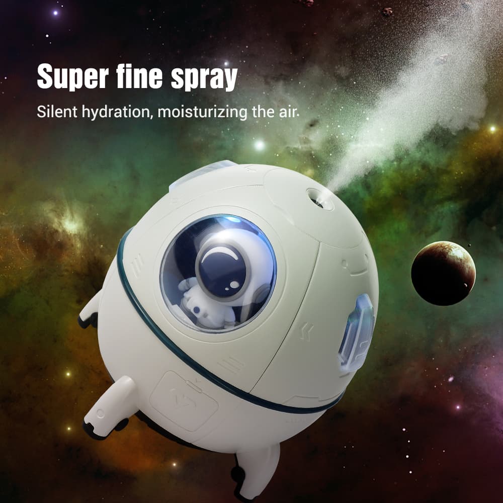 Humidificateur  d'air électrique Spacecraft avec lumière LED 