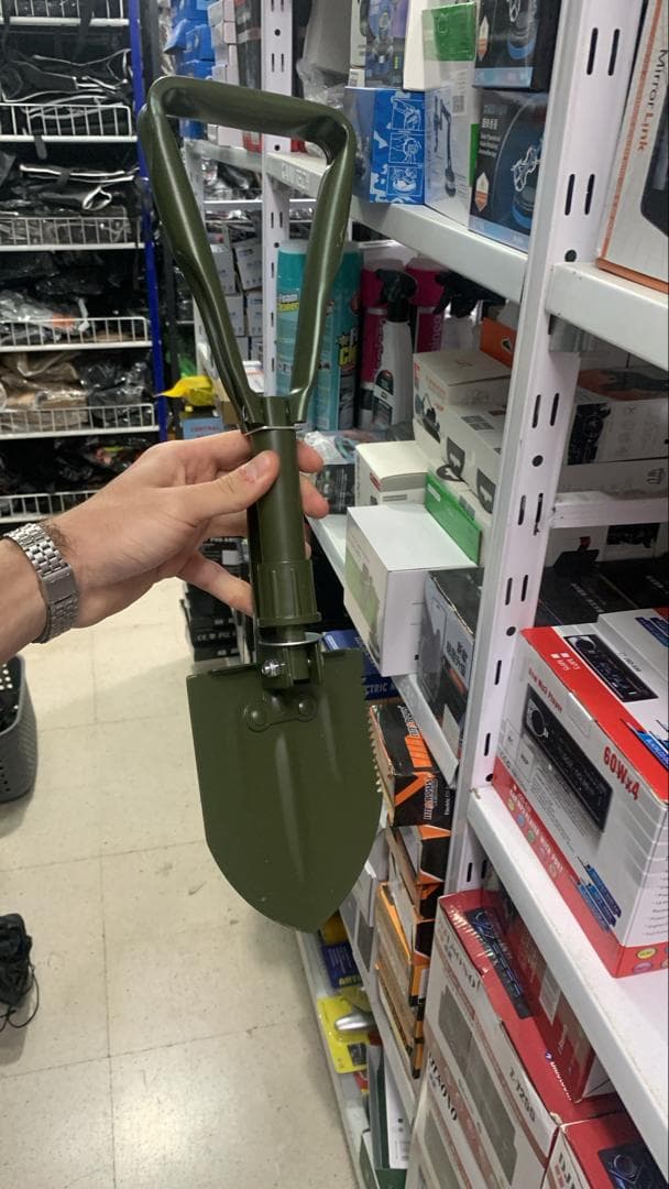 Pelle multifonction pliable avec sac de rangement ,outil de jardin , camping et urgences