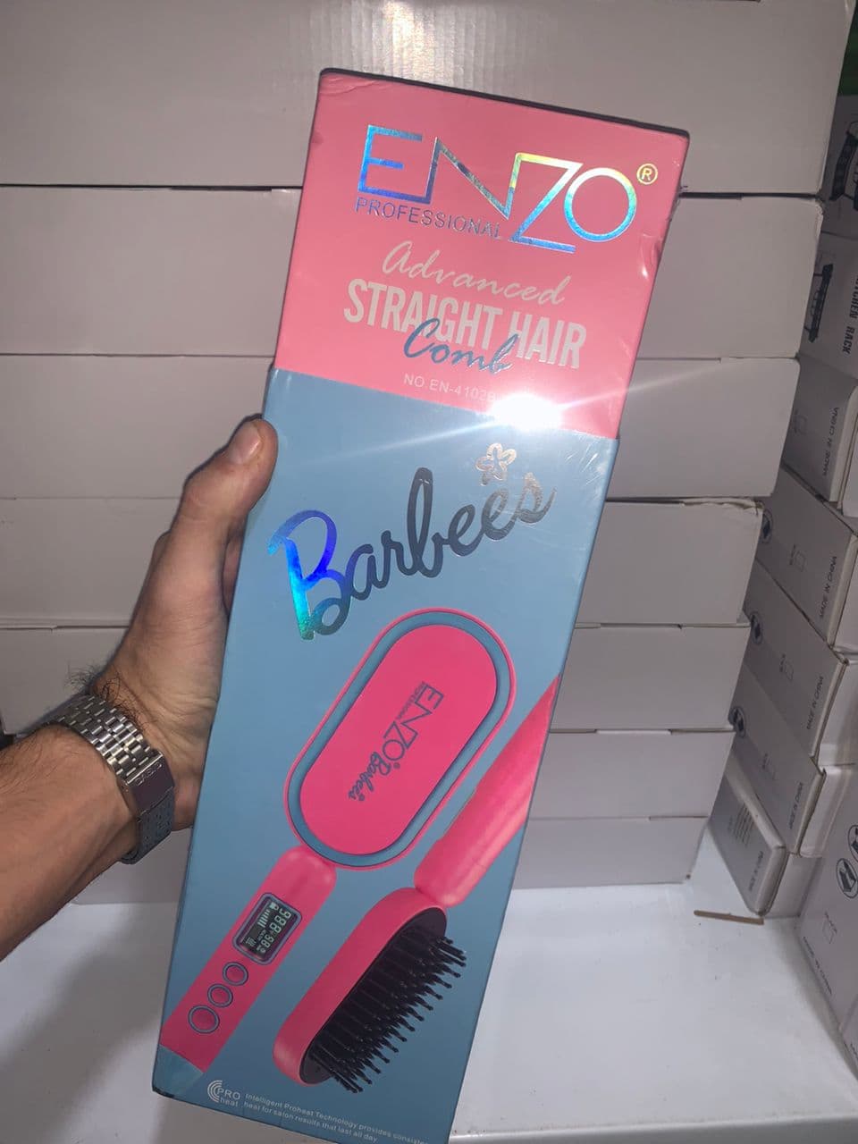 Enzo Brosse Lissante Barbie Edition Câble Rotatif 360°