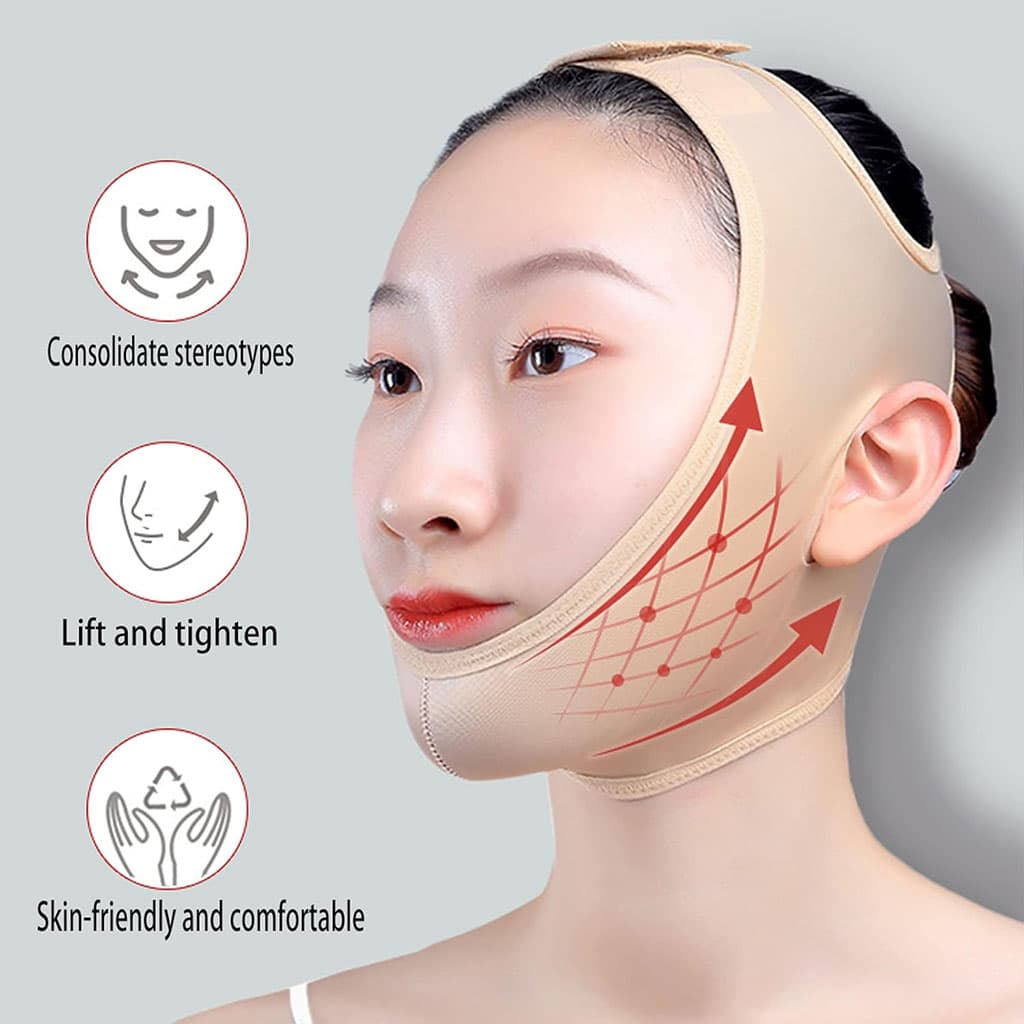 Sangle de compression pour visage Double menton