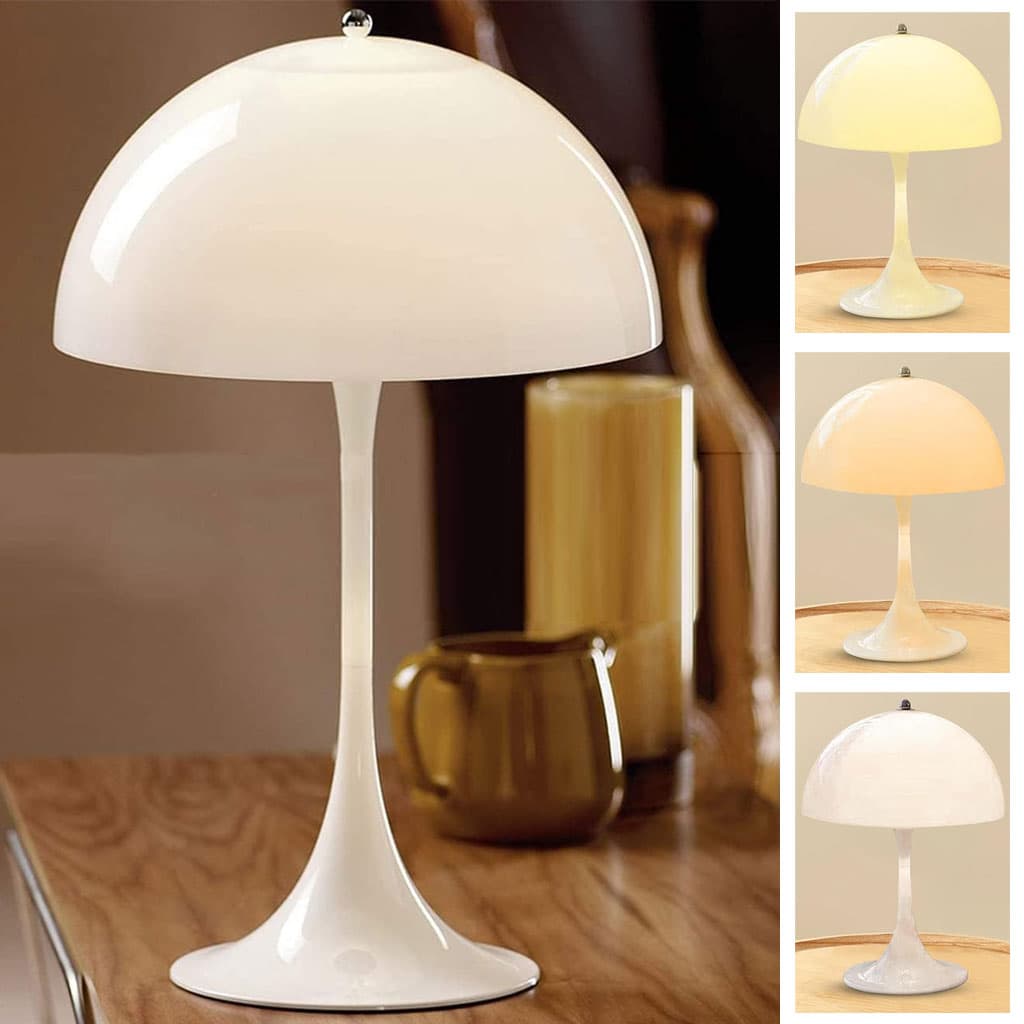 Lampe de Table LED Motif Champignon Design Unique