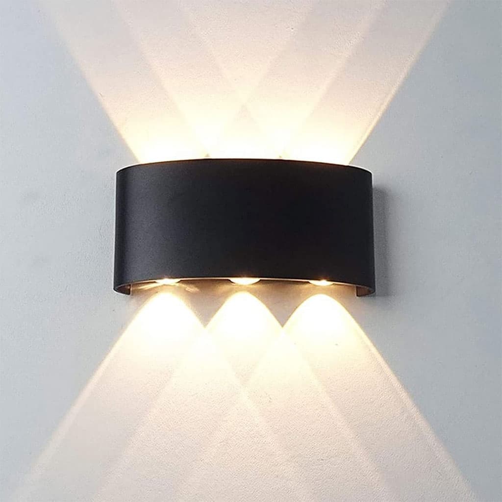 Applique Murale LED 6W D’Éclairage Extérieur 3 Lampes en PP