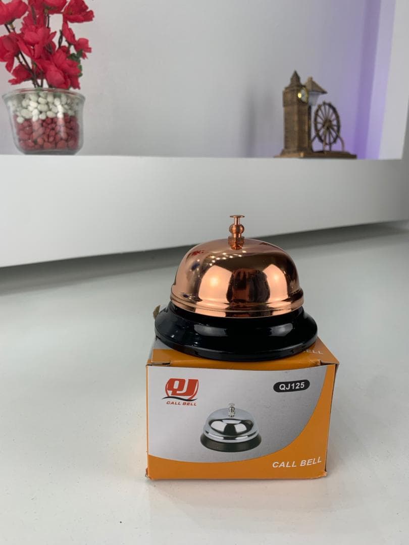 Mini Sonnette d'Appel en Métal Antirouille pour Bureau – جرس نداء معدني صغير مقاوم للصدأ للمكتب