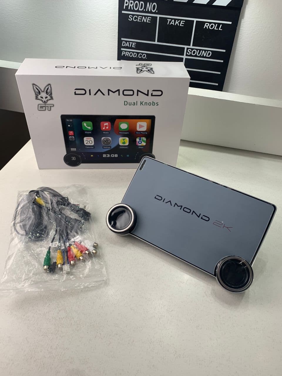 Diamond 2K Écran de voiture Android de 10,1 pouces compatible Apple CarPlay Android Auto – شاشة ذكية للسيارة