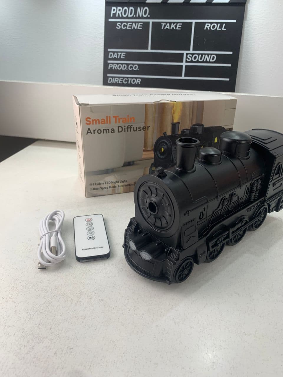 Train Diffuseur D Huiles Essentielles et Humidificateur Ultra-Silencieux de 300ml – معطر جو على شكل قطار