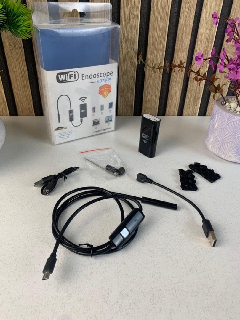 Endoscope WiFi Caméra d’inspection sans Fil 8 mm 6 LED réglables pour Smartphone – كاميرة للمناطق الضيقة
