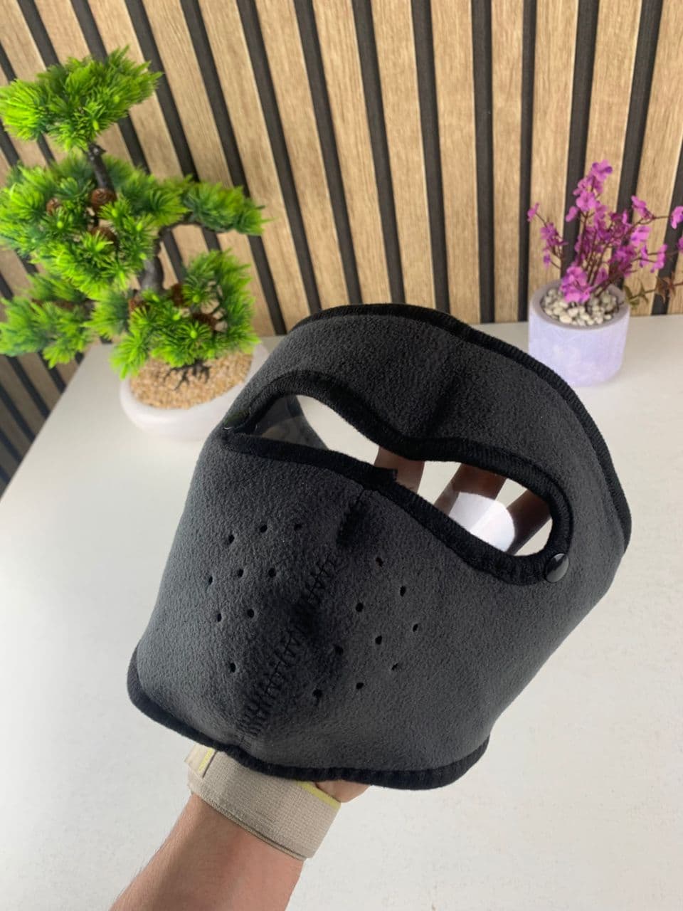 Masque moto pour l’hiver coupe-vent en polaire avec protection pour les yeux – قناع مضاد للبرد لسائقي الدراجات النارية