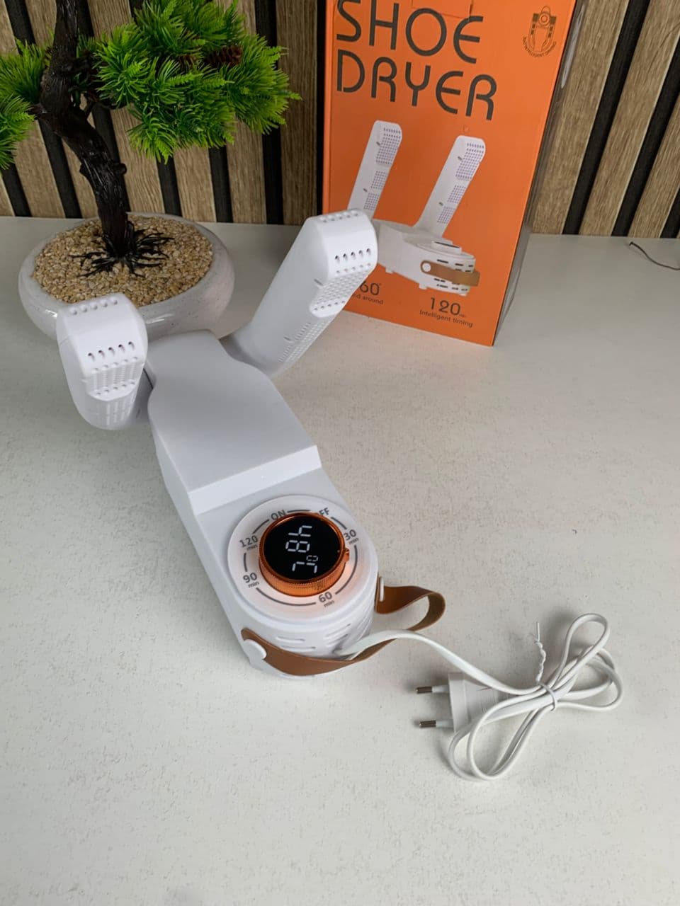 Sèche-chaussures électrique avec minuterie et grille de séchage réglable V2 – مجفف أحذية محمول