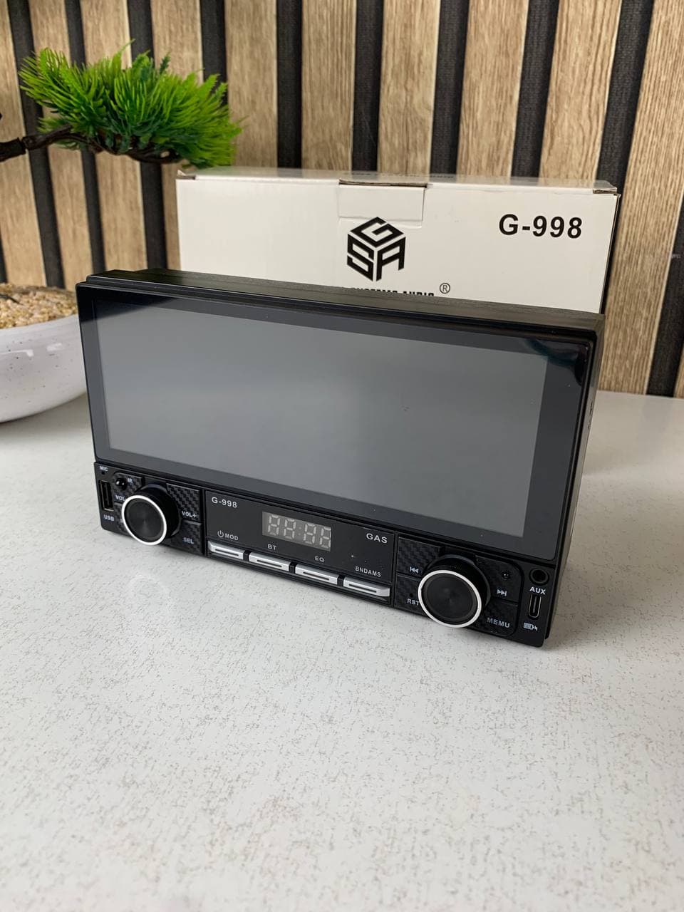 Autoradio 2-DIN avec écran tactile, USB-C, Bluetooth, Wi-Fi, CarPlay et Android Auto – جهاز راديو سيارة