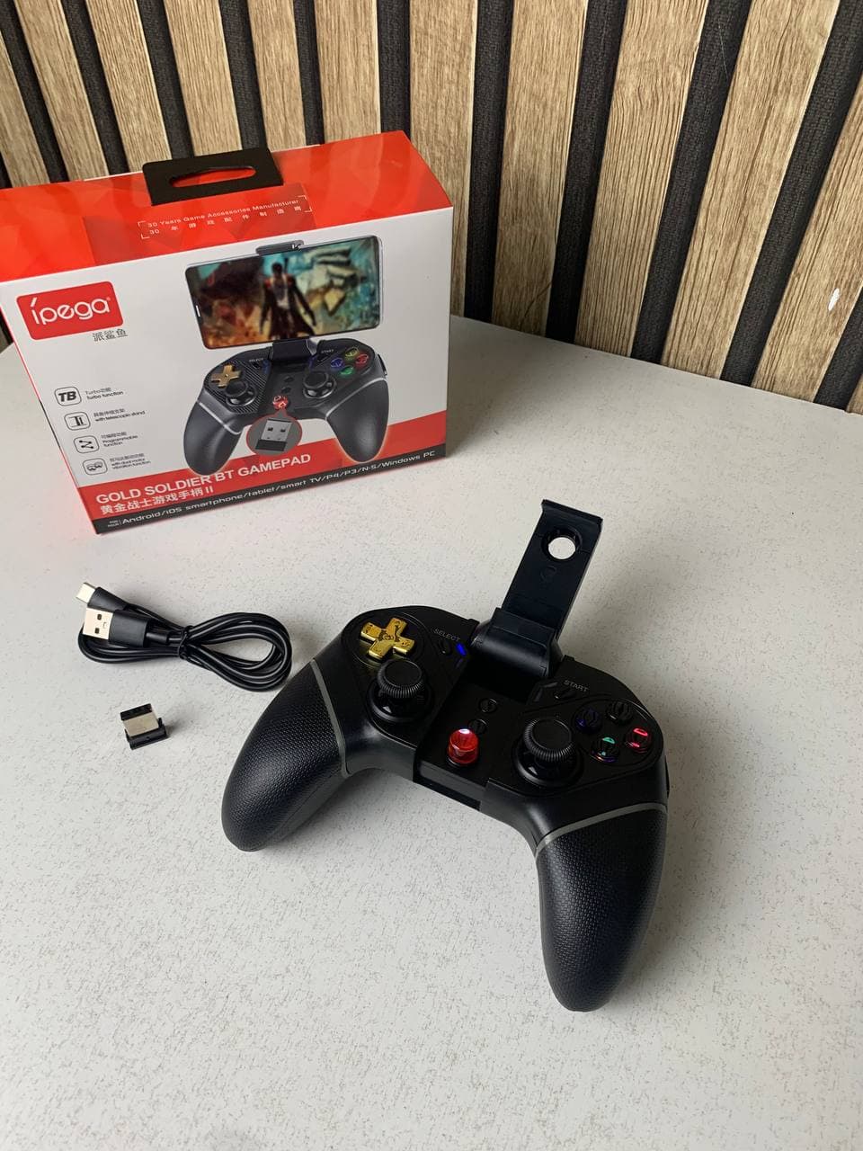 Manette de jeu sans fil IPEGA PG-9218 Gold Soldier BT Gamepad - يد تحكم لاسلكية