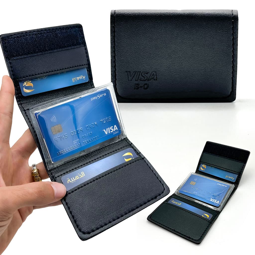 Porte-Cartes et Documents en Simii Cuir Edition Visa-BO - محفظة البطاقات والوثائق