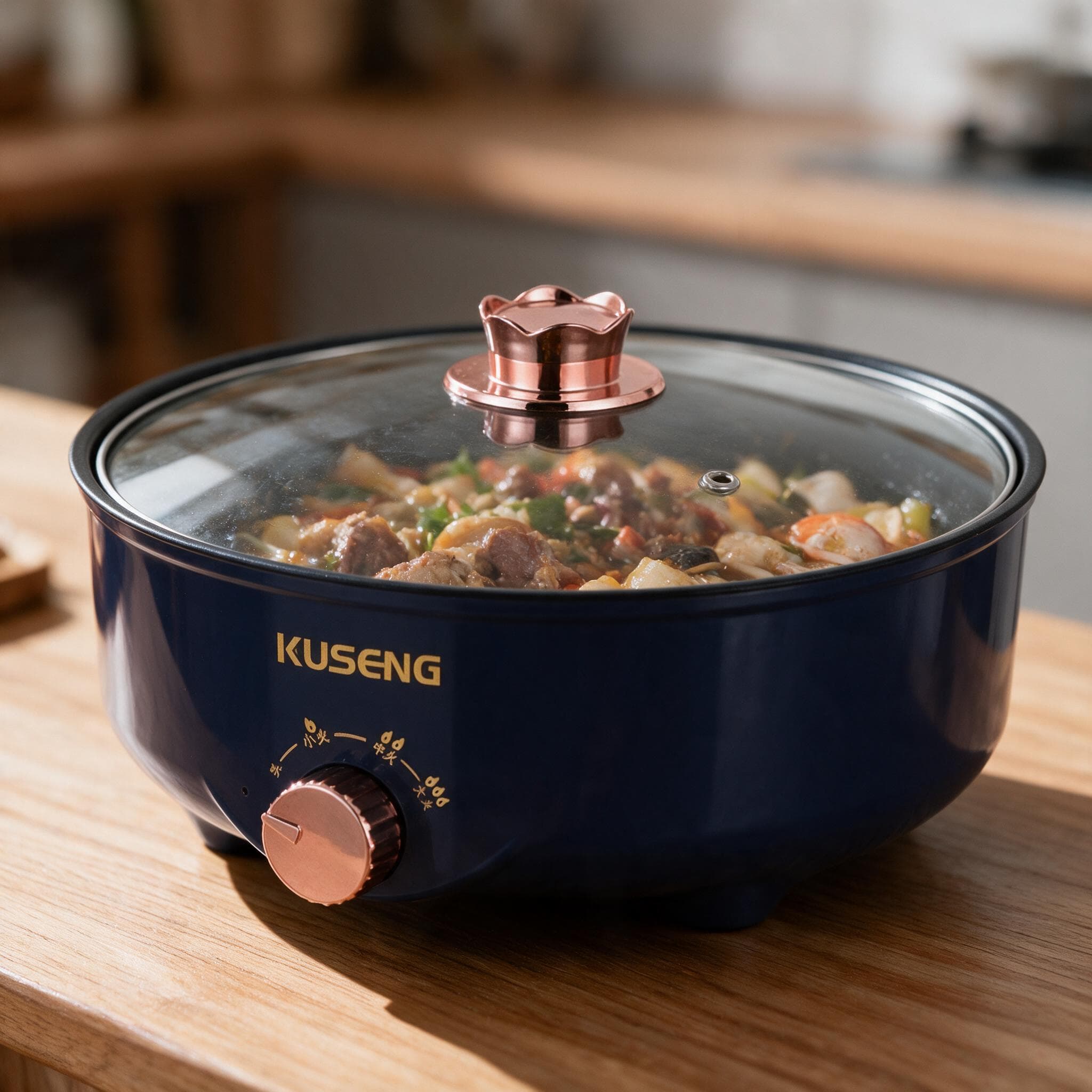 طهي متعدد الوظائف مع ملحق البخار (Multifunctional & Steaming): يتضمن وعاء طبخ كهربائي مدمج مع مصفاة/سلة طبخ بالبخار عملية، مما يتيح لك إعداد الشوربة، المعكرونة، البيض، وسلق الخضروات بالبخار في نفس الوقت. سعة ممتازة وحجم مدمج (1.8L Capacity & 18cm Diameter): يأتي بقطر 18 سم وسعة 1.8 لتر، مما يجعله مثاليًا للوجبات السريعة والفردية، العزاب، والطلاب، وسهل الاستخدام في المكاتب أو الرحلات. استهلاك اقتصادي للطاقة (480W Energy Efficient): يعمل بقدرة 480 واط لتوفير تسخين سريع ومتوازن مع استهلاك منخفض جدًا للكهرباء. حماية وأمان متكامل (Anti-Dry Burning & Temp Control): مزود بنظام حماية تلقائي ضد الغليان الجاف وتتحكم بحرارته الشديدة لضمان أقصى درجات الأمان عند الاستخدام. غطاء زجاجي شفاف ومقبض مريح (Glass Lid & Ergonomic Handle): يحتوي على غطاء زجاجي يسمح بمتابعة الطهي بسهولة، بالإضافة إلى مقبض عازل للحرارة لحمل الوعاء والتحكم به بأمان. المواصفات التقنية نوع المنتج: وعاء طبخ طهي كهربائي متعدد الاستخدامات (Multi-functional Electric Cooking Pot). العلامة التجارية والموديل: Huiran (HR-344). السعة: 1.8 لتر. القطر: 18 سم. القدرة الكهربائية: 480 واط. الجهد والتردد: 220 فولت ~ 50 هرتز. معيار المقاومة للماء: IPX3. الأبعاد الكلية: 19×17.2×21.5 سم. محتويات العلبة: 1× وعاء الطبخ الكهربائي Huiran، 1× سلة طهي بالبخار، 1× غطاء زجاجي، كابل الطاقة، ودليل الاستخدام. تفاصيل المنتج Marmite Électrique Multifonctionnelle 1.8L Avec Panier Vapeur Anti-Adhésive - وعاء الطبخ الكهربائي المتعدد الوظائف بحجم 18 سم وسعة 1.8 لتر - 1 Marmite Électrique Multifonctionnelle 1.8L Avec Panier Vapeur Anti-Adhésive - وعاء الطبخ الكهربائي المتعدد الوظائف بحجم 18 سم وسعة 1.8 لتر - 2 Marmite Électrique Multifonctionnelle 1.8L Avec Panier Vapeur Anti-Adhésive - وعاء الطبخ الكهربائي المتعدد الوظائف بحجم 18 سم وسعة 1.8 لتر - 3 Marmite Électrique Multifonctionnelle 1.8L Avec Panier Vapeur Anti-Adhésive - وعاء الطبخ الكهربائي المتعدد الوظائف بحجم 18 سم وسعة 1.8 لتر - 4 Marmite Électrique Multifonctionnelle 1.8L Avec Panier Vapeur Anti-Adhésive - وعاء الطبخ الكهربائي المتعدد الوظائف بحجم 18 سم وسعة 1.8 لتر - 5