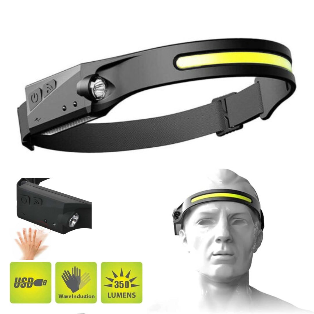 xr:d:DAFVfzqZSaU:769,j:3157600837,t:23020515 Lampe frontale 6000LM COB à Induction Rechargeable 5 Modes - الصورة 1
