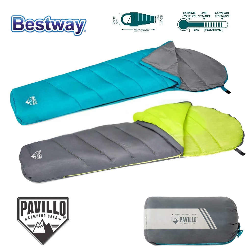 Bestway-68102-cnc2-1.jpeg Sac de Couchage Pavillo 6 -10°C 220 x 75 x 50cm Bestway 68102 – حقيبة نوم أصلية من بافيلو - الصورة 1