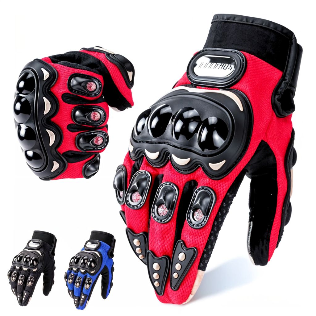 Disgne-1083-2.jpg Gants de moto Pro-biker respirants avec protections en caoutchouc antidérapants - الصورة 1