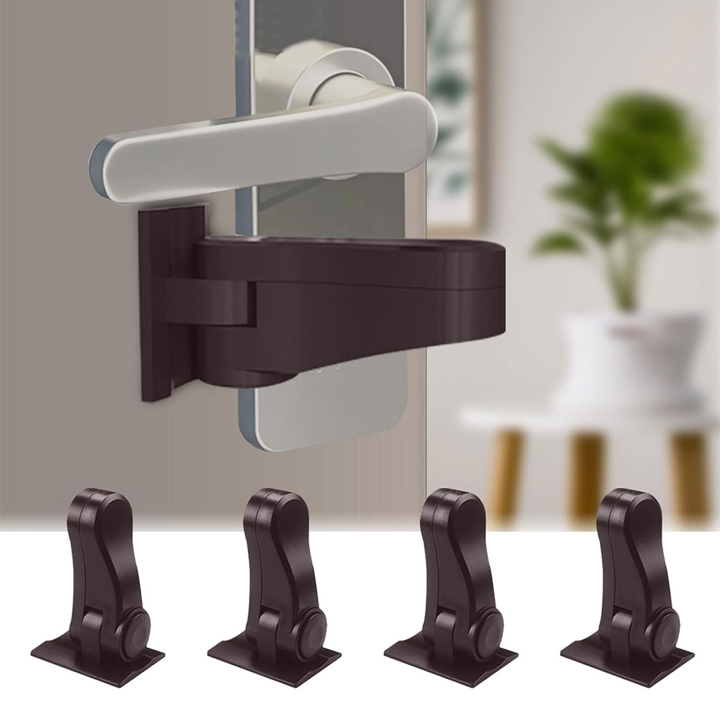 Door-Bloc-cnc.jpg Verrous de porte universels pour la sécurité des enfants 4pcs - الصورة 1