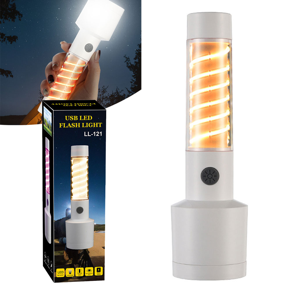 LL-121-cnc-2.jpg Lampe de poche à double source de lumière chargement USB - الصورة 1