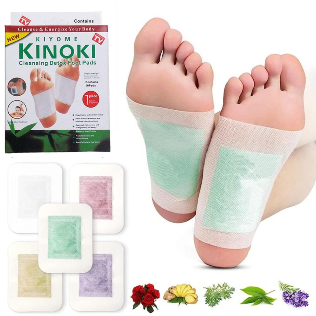 xr:d:DAFz9De9ed8:3630,j:5936166159429574916,t:24031611 Kinoki Patch Détoxifiant Pour Le Corps - 5 Paires - Blanc - الصورة 1