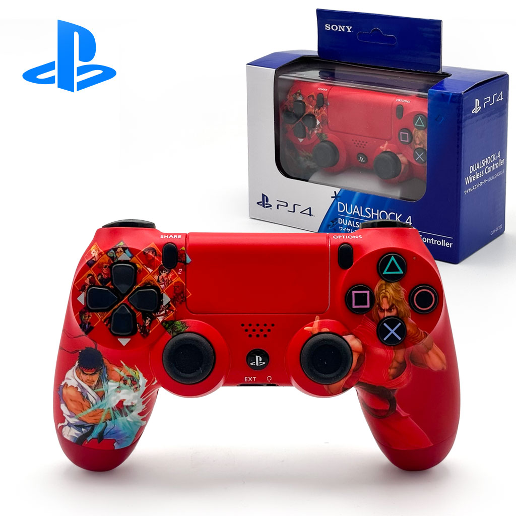 1775730666773_gpz6d9ay_tarazan-cnc SONY DualShock Manette PS4 Sans Fil, Batterie Rechargeable (High Copy) – Edition Street Fighter - الصورة 1
