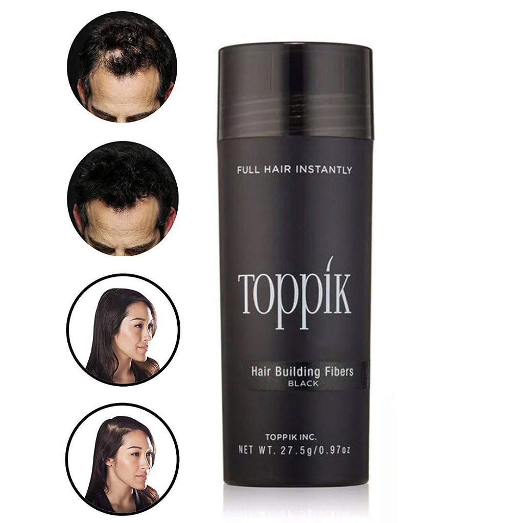 topikcncc Toppik fibres capillaires noires - ألياف "توبيك" لتكثيف الشعر - الصورة 1