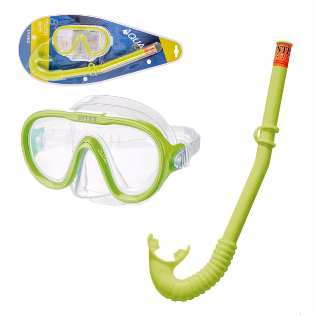 1781793052296-nh20eq Kit de Natation Intex Adventurer 55642 - Masque Sea Scan & Tuba Hi-Flo pour Enfants - الصورة 1